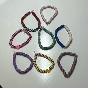 22 ct colorful handmade bracelets!! ⭐️🌈🌸